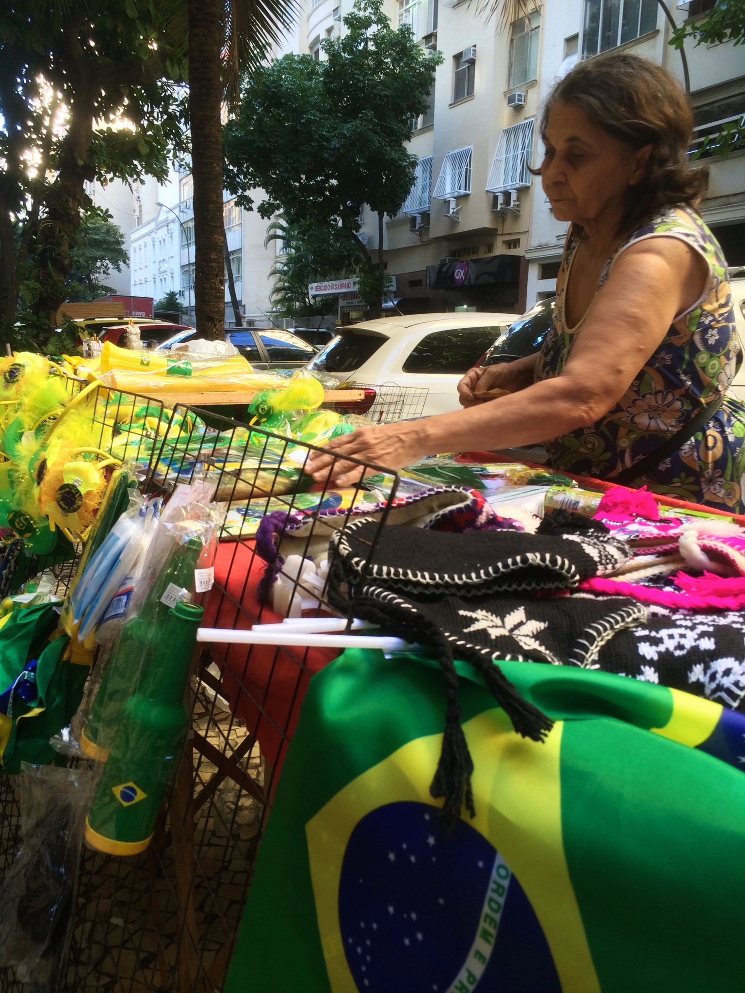 Reportagebeeld uit Brazilië tijdens het WK voetbal van 2014